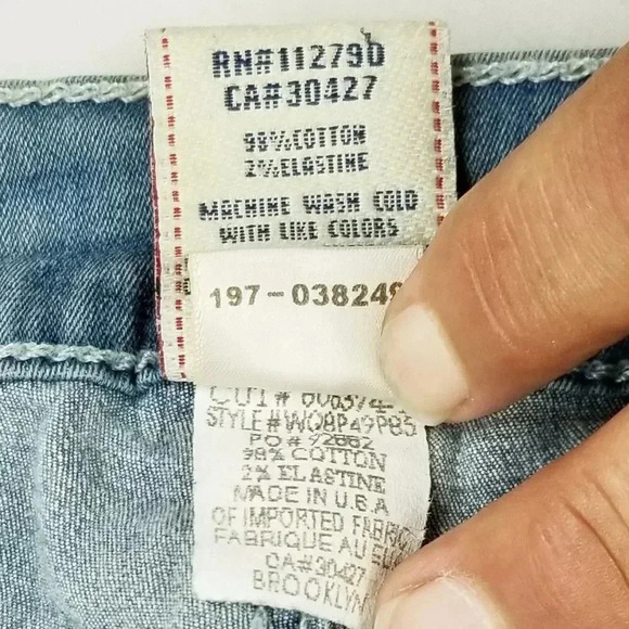 True Religion Sz 27 Brooklyn Embroidered USA Flag - Picture 8 of 10